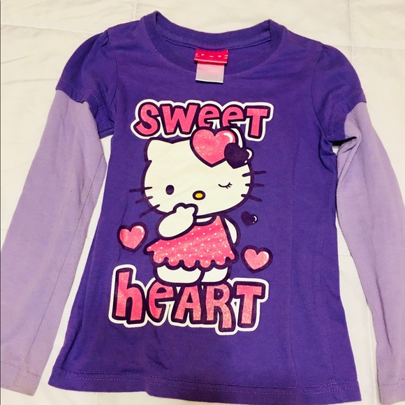 Hello Kitty Purple Long Sleeve Tee 